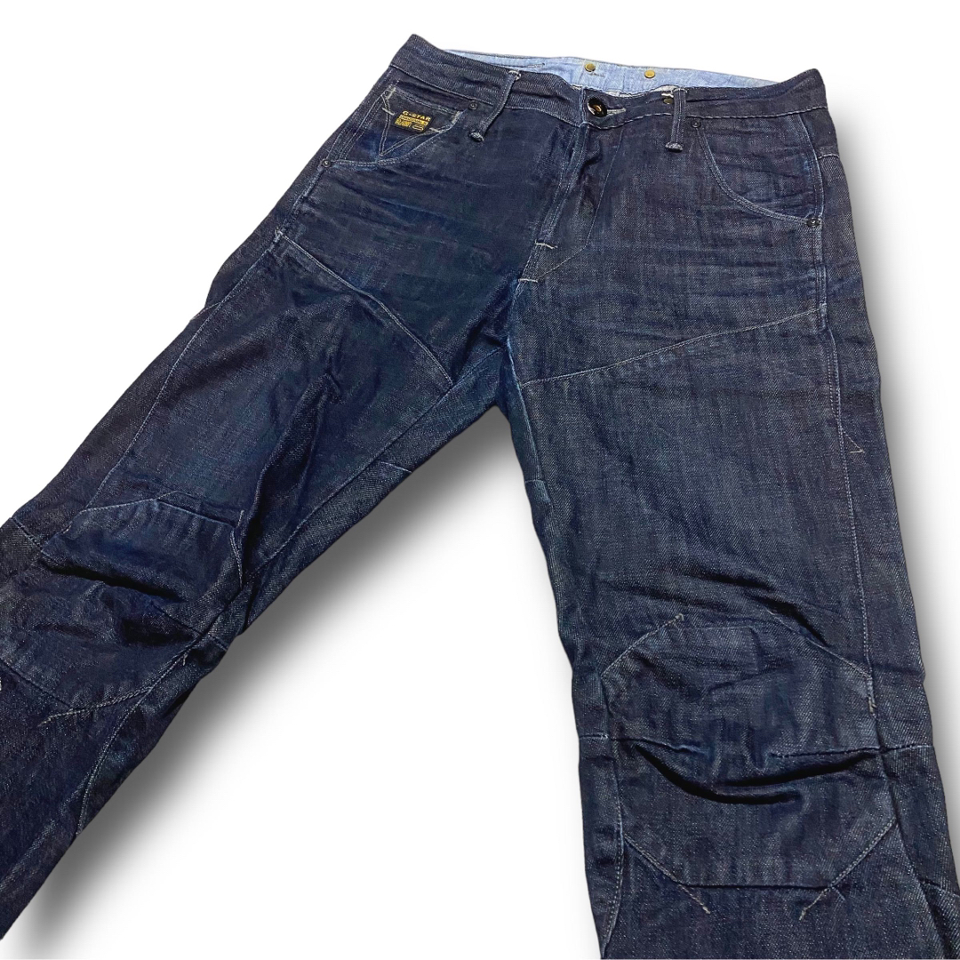 G-STAR RAW(ジースター)のG-STAR RAW ジースターロゥ 濃紺 バイカー デニム サイズ30 メンズのパンツ(デニム/ジーンズ)の商品写真