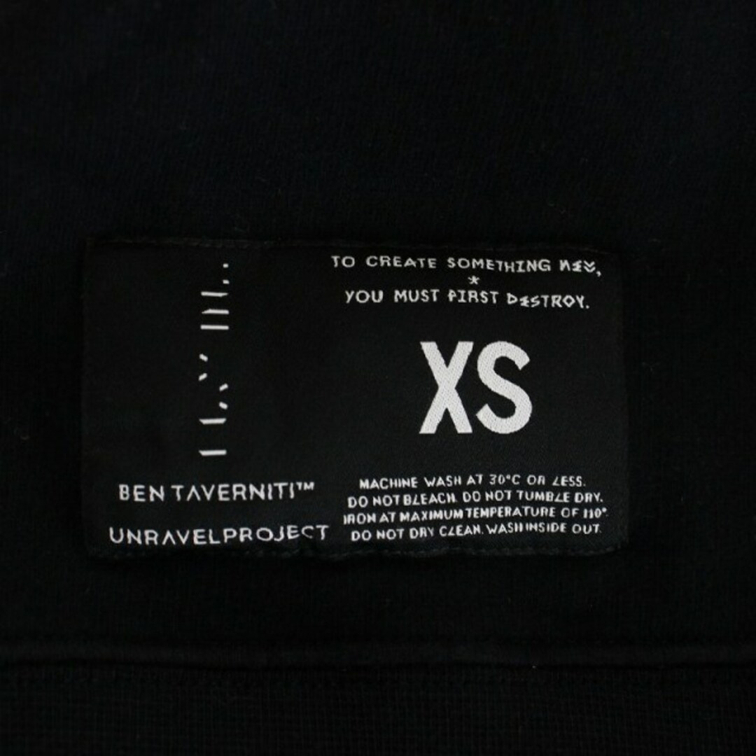 UNRAVEL PROJECT ジャケット パーカー 変形 XS 黒
