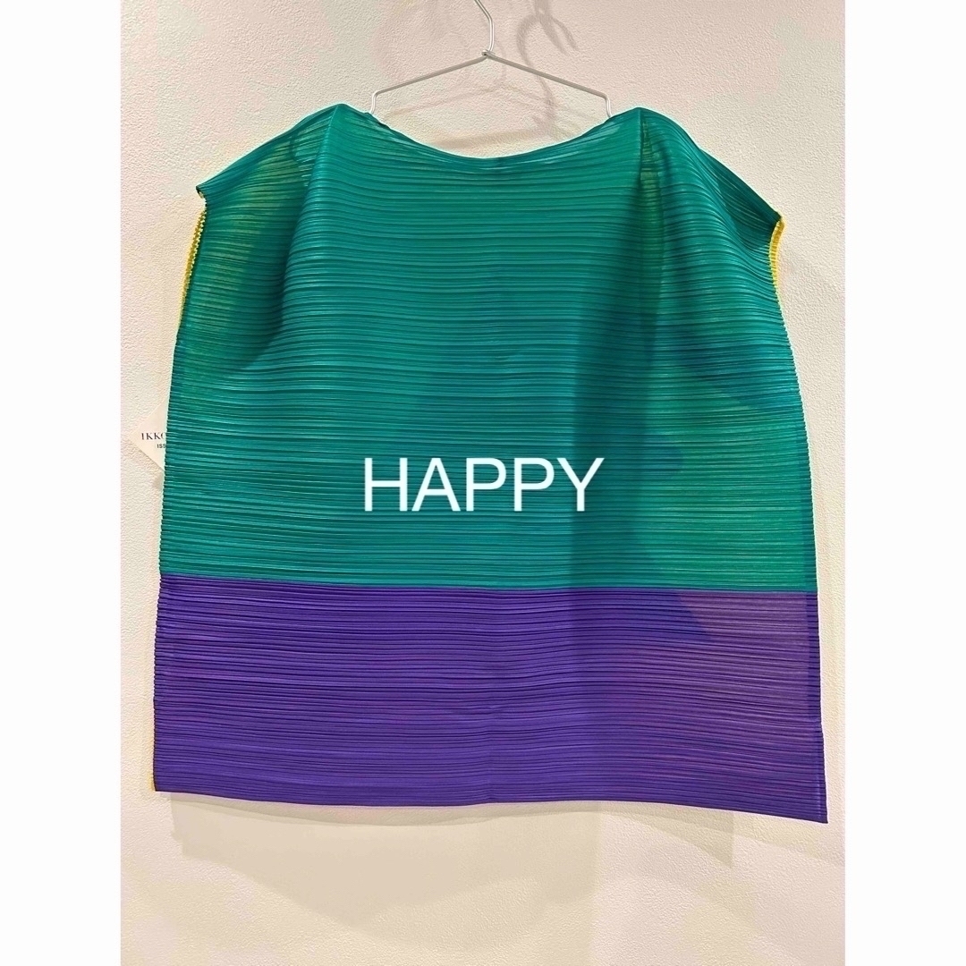 PLEATS PLEASE ISSEY MIYAKE(プリーツプリーズイッセイミヤケ)の商品未使用田中一光 イッセイミヤケ ピラミッド プリーツプリーズ レディースのトップス(カットソー(半袖/袖なし))の商品写真