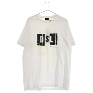 ディーゼル(DIESEL)のDIESEL ディーゼル プリント ロゴ 半袖Tシャツ ホワイト 00ST5I-BMOWT-JUST-B-0EAYU(Tシャツ/カットソー(半袖/袖なし))