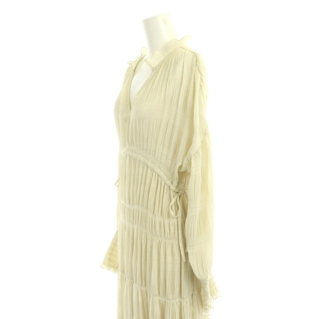 Ameri VINTAGE(アメリヴィンテージ)のアメリヴィンテージ SHIRRING PLEATS DRESS ワンピース 長袖 レディースのワンピース(ロングワンピース/マキシワンピース)の商品写真