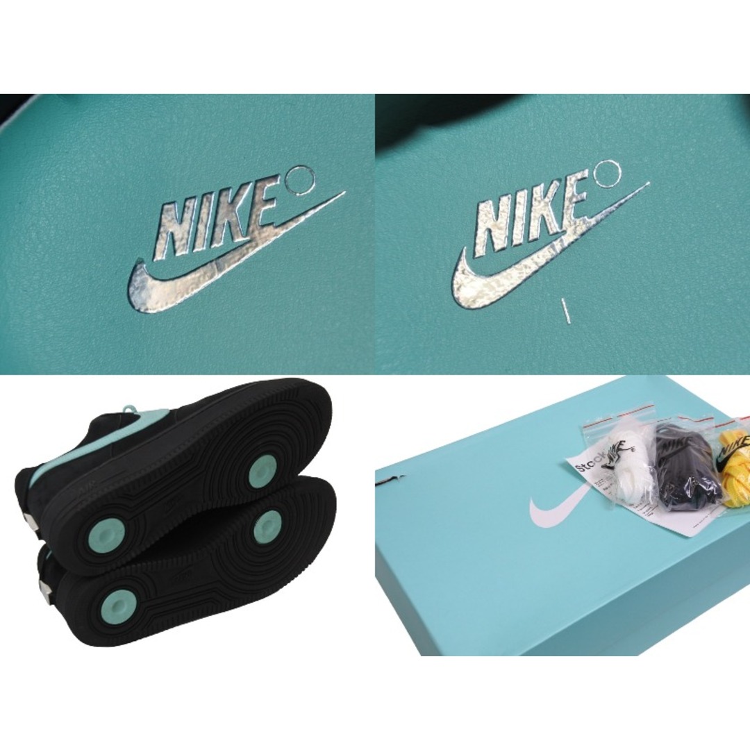 NIKE(ナイキ)のNIKE × Tiffany & Co. ナイキ ティファニー Air Force 1 Low エアフォース スニーカー ブラック DZ1382-001 30cm 良品 中古 54723 レディースの靴/シューズ(ブーツ)の商品写真