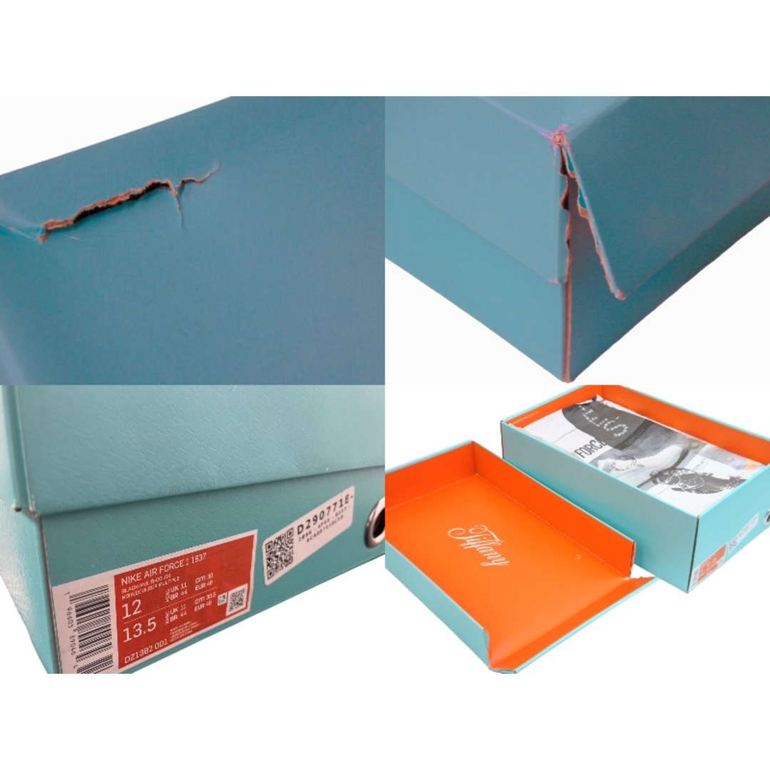 NIKE(ナイキ)のNIKE × Tiffany & Co. ナイキ ティファニー Air Force 1 Low エアフォース スニーカー ブラック DZ1382-001 30cm 良品 中古 54723 レディースの靴/シューズ(ブーツ)の商品写真