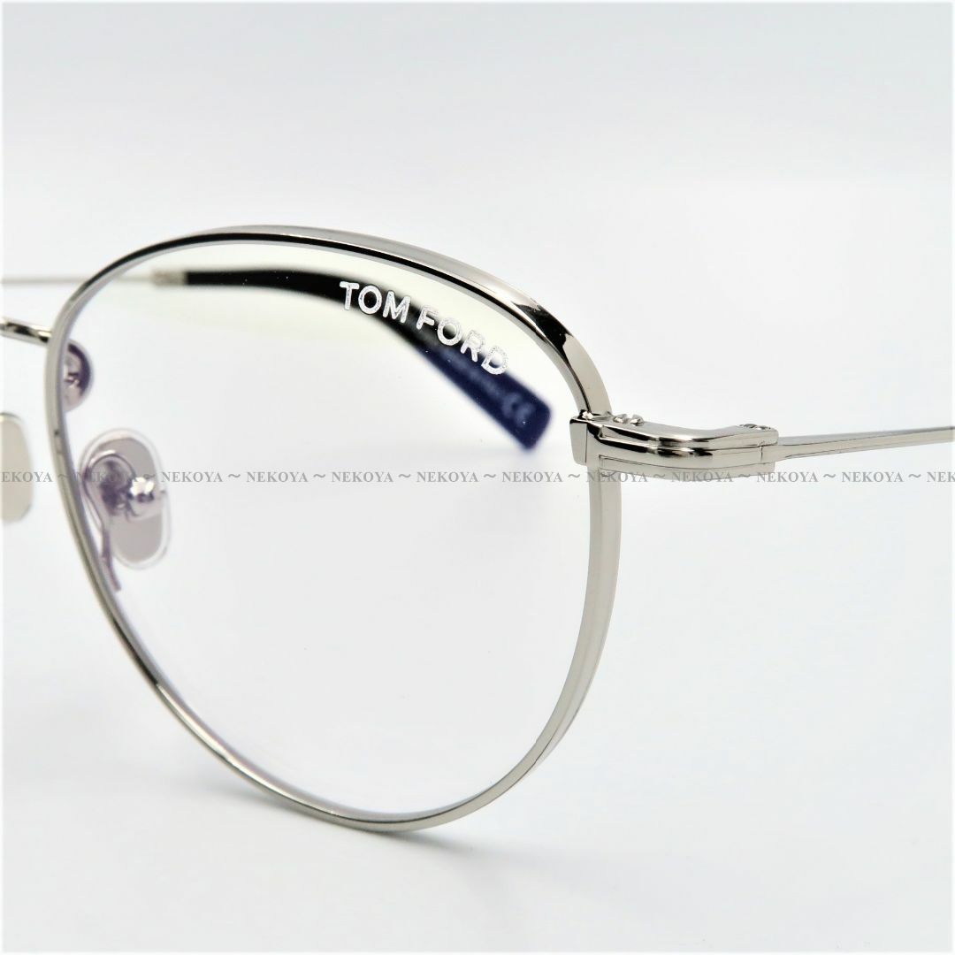 TOM FORD TF5749-B 016 メガネ ブルーライトカット シルバー 5