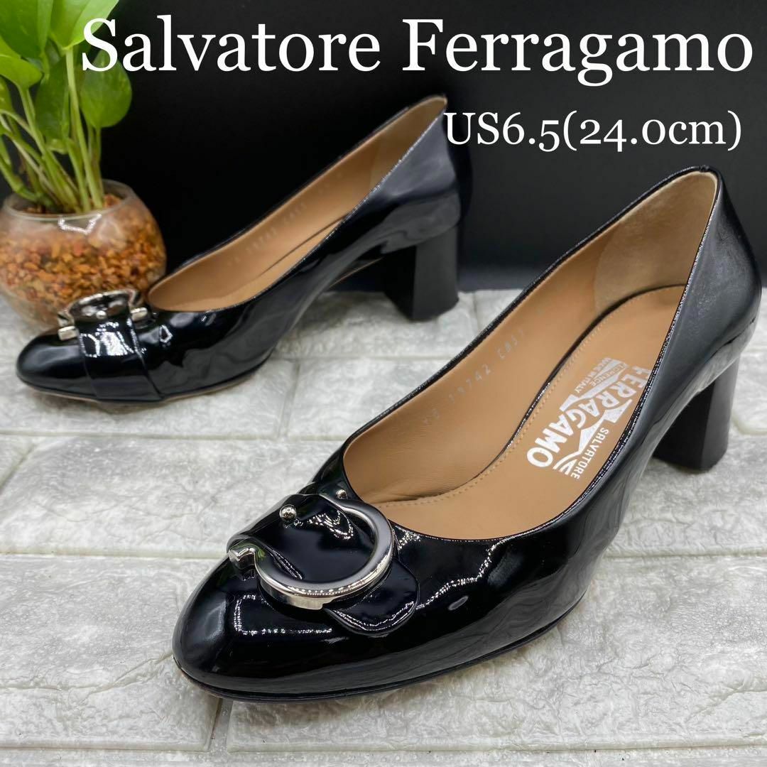 美品】フェラガモ PERRY 6 1/2C - ハイヒール/パンプス 美品】フェラガモ PERRY 6 1/2C - ハイヒール/パンプス