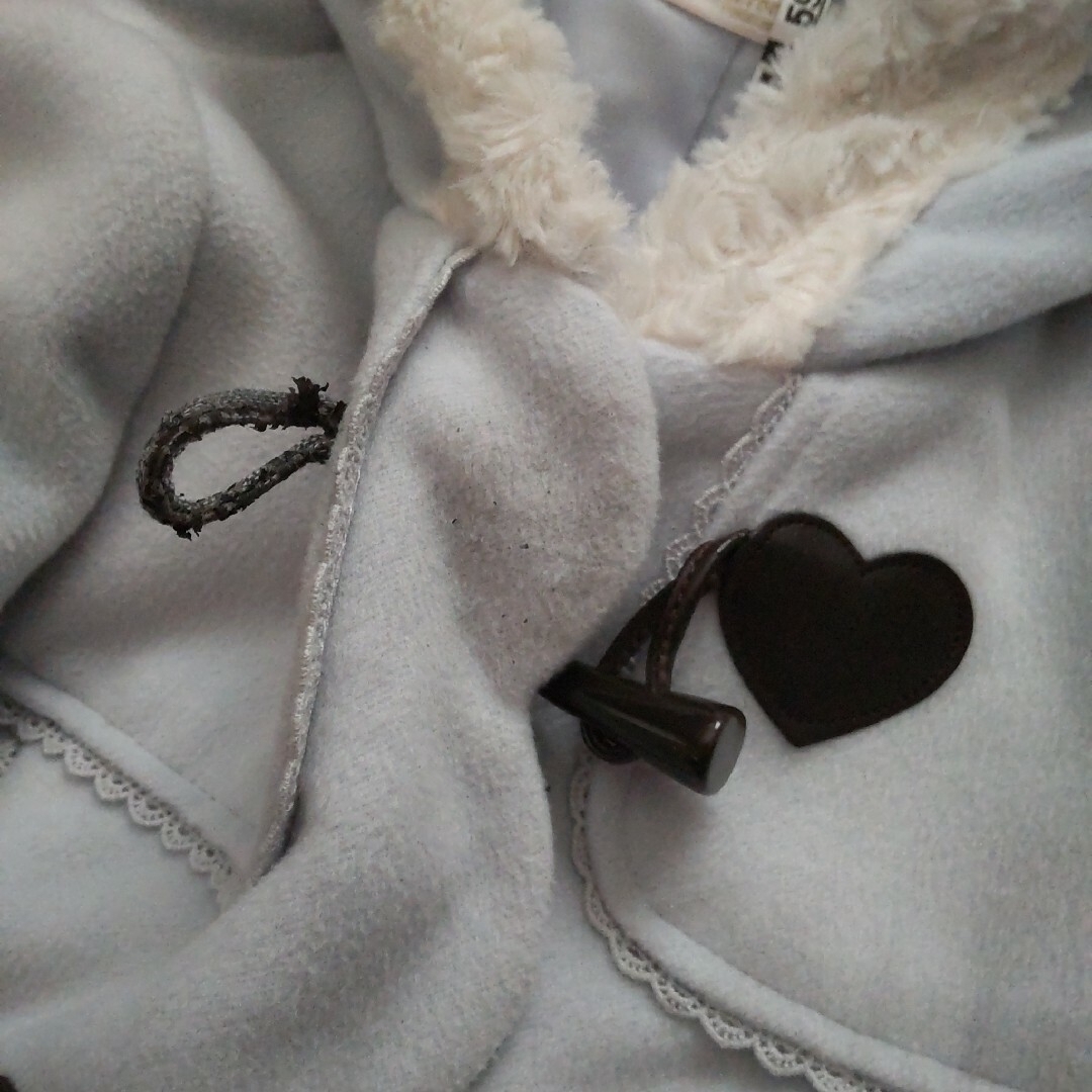 axes femme(アクシーズファム)のアクシーズ　薔薇ファー付きコート レディースのジャケット/アウター(ダッフルコート)の商品写真