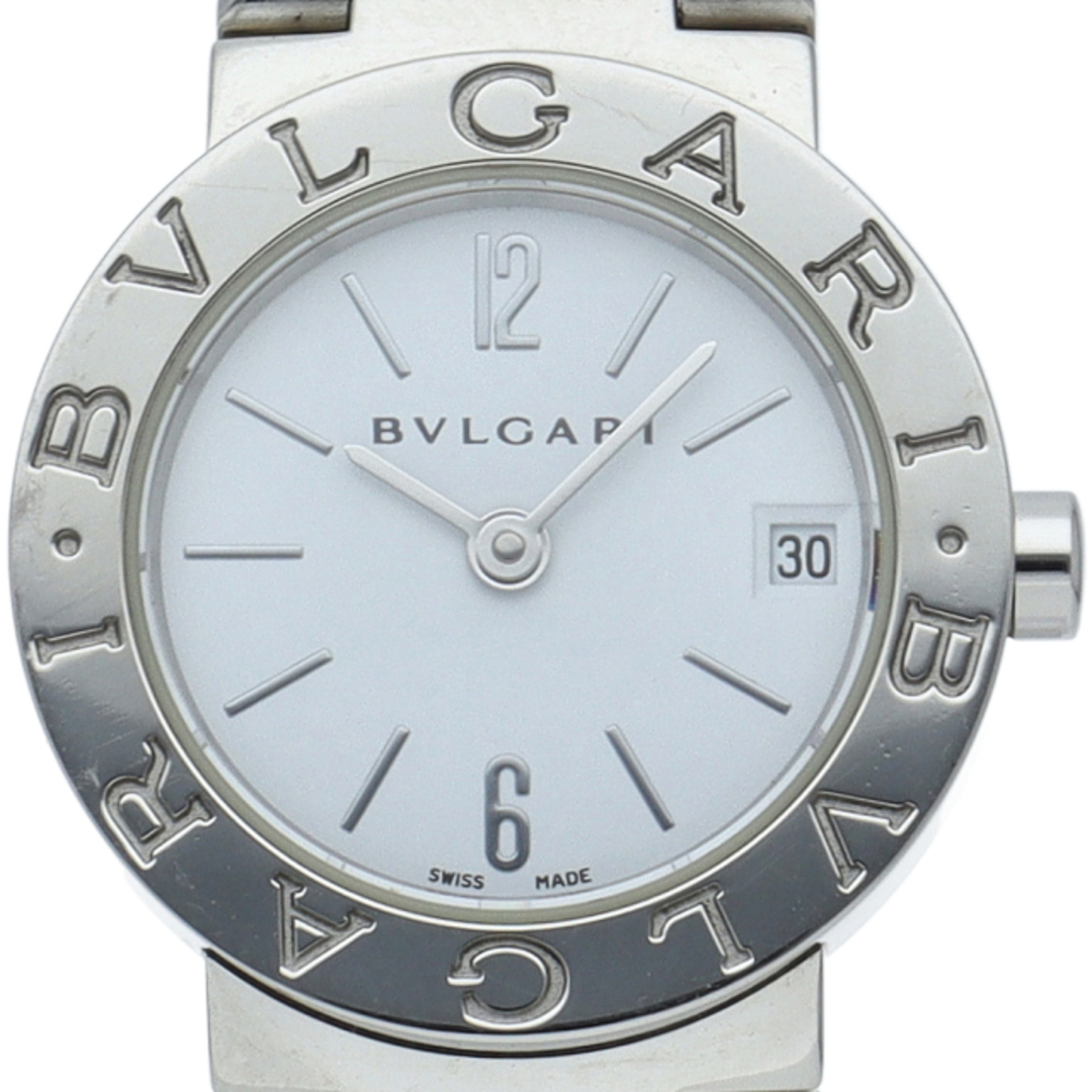 ブルガリ ブルガリ ブルガリ ウォッチ 23mm 日本限定 Bvlgari Bvlgari
 23 BB23SS(BB23SSD) 箱 SS レディース時計 ホワイト 美品