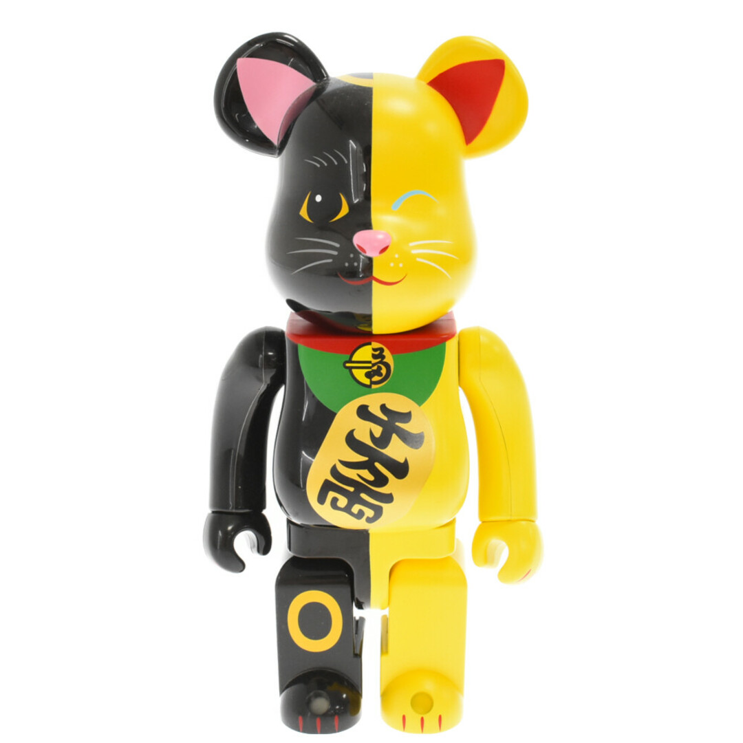 BE@RBRICK 招き猫 黒×黄 100％ & 400％エンタメ/ホビー