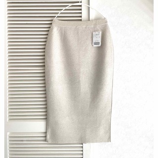 アパルトモンドゥーズィエムクラス(L'Appartement DEUXIEME CLASSE)のL'Appartement  Knit Skirt  ホワイト  ニットスカート(ロングスカート)