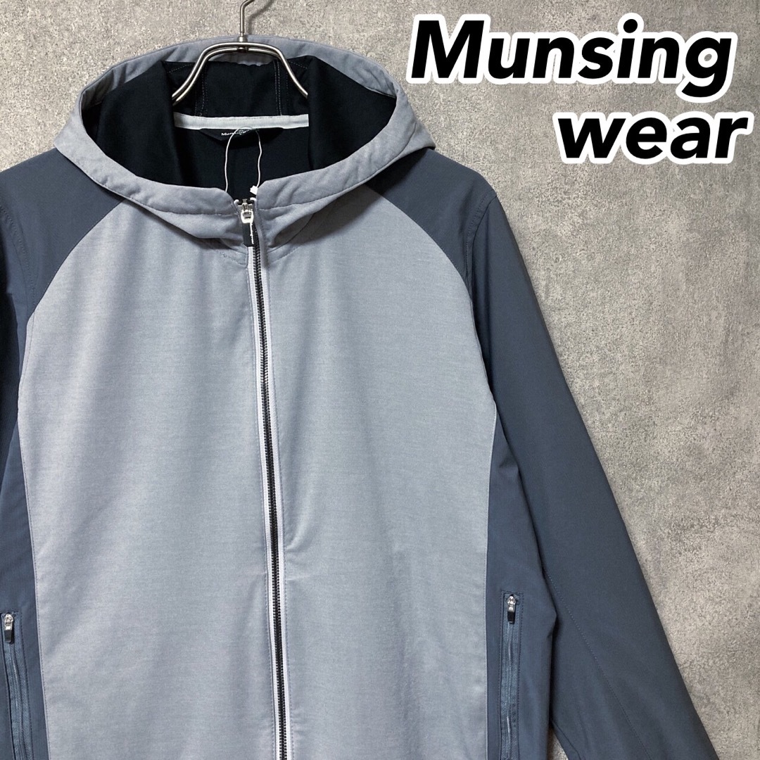 Munsingwear - Munsingwear マンシングウェア ロゴ ジップ ゴルフ