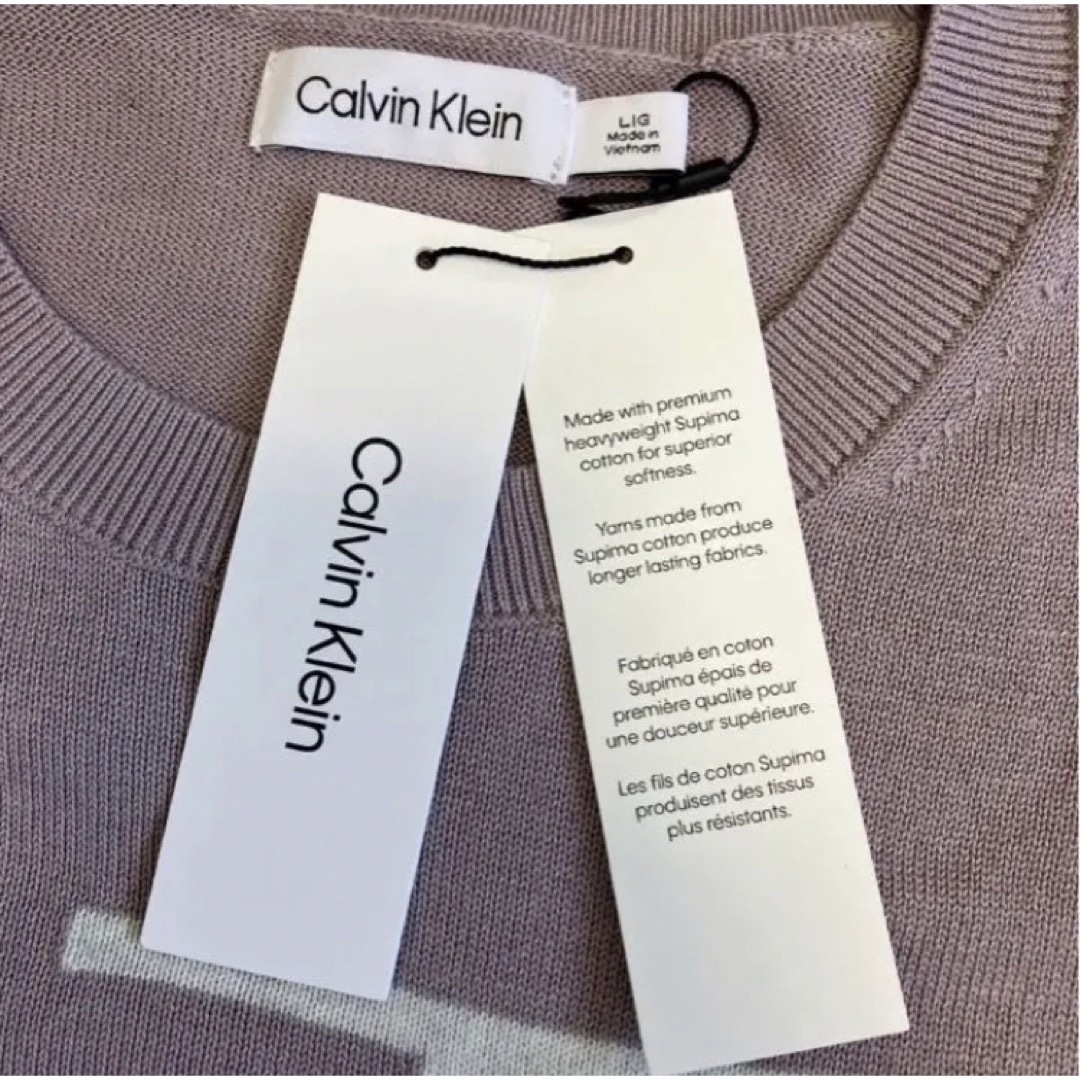 送料無料 新品 CALVIN KLEIN メンズ クルーネックセーター XL