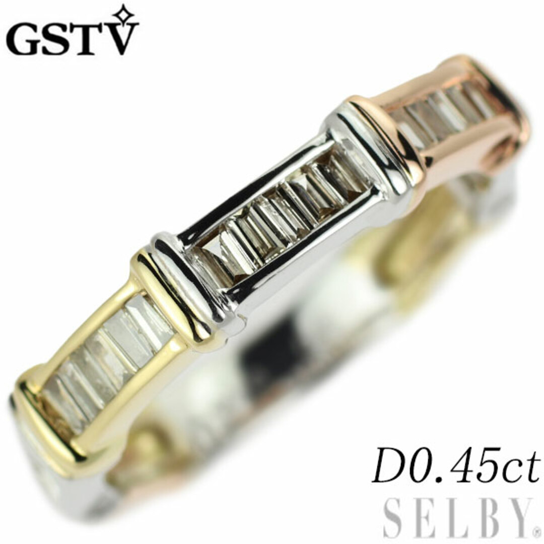 GSTV K18YG/WG/PG ダイヤモンド リング 0.45ct