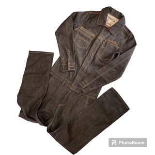 【超希少品】DOUBLE FLAG デニム オールインワン つなぎ S 【超希少品】DOUBLE FLAG デニム オールインワン つなぎ S