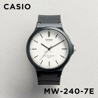 カシオ(CASIO)の【並行輸入品】【日本未発売】CASIO STANDARD MENS カシオ スタンダード MW-240-7E 腕時計 時計 ブランド メンズ キッズ 子供 男の子 チープカシオ チプカシ アナログ ブラック 黒 ホワイト 白 海外モデル 送料無料(腕時計(アナログ))