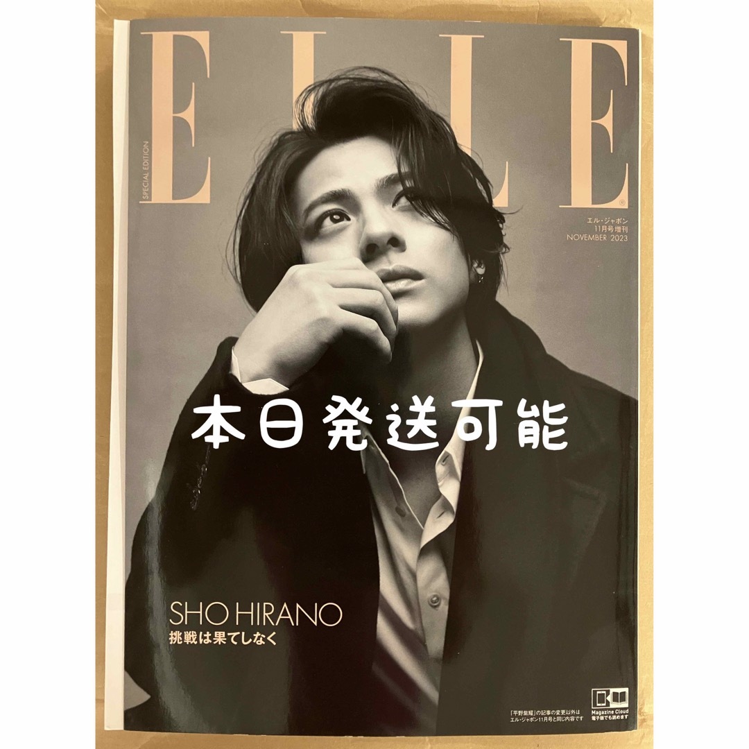 ELLE(エル)のELLE エルジャポン 平野紫耀特別版 2023年11月号増刊 エンタメ/ホビーの雑誌(ファッション)の商品写真