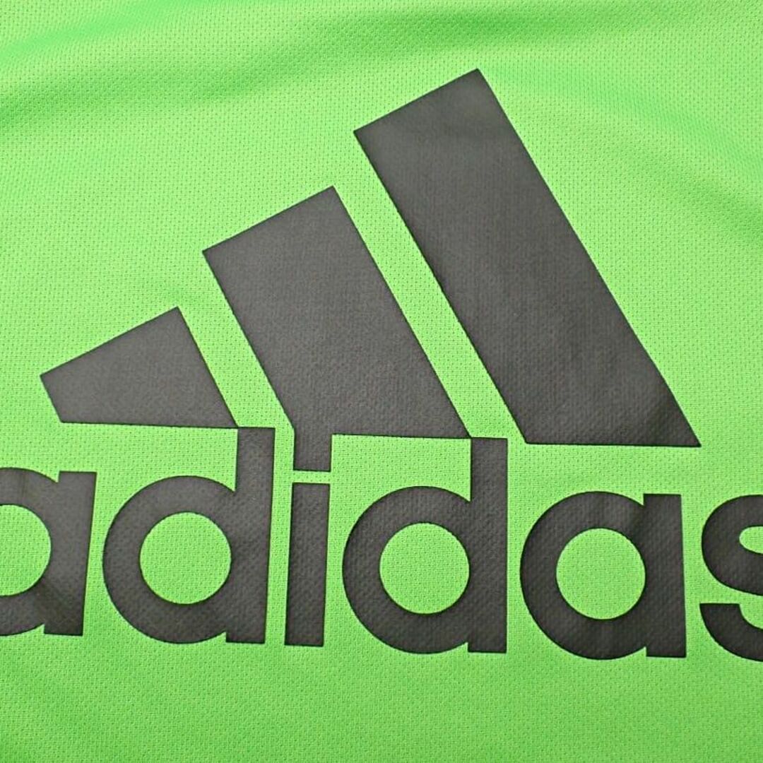 adidas(アディダス)のADIDAS CLIMALITE アディダス メンズ ビッグロゴ Tシャツ グリーン 中古B 【送料無料】 A-8237 メンズのトップス(Tシャツ/カットソー(半袖/袖なし))の商品写真