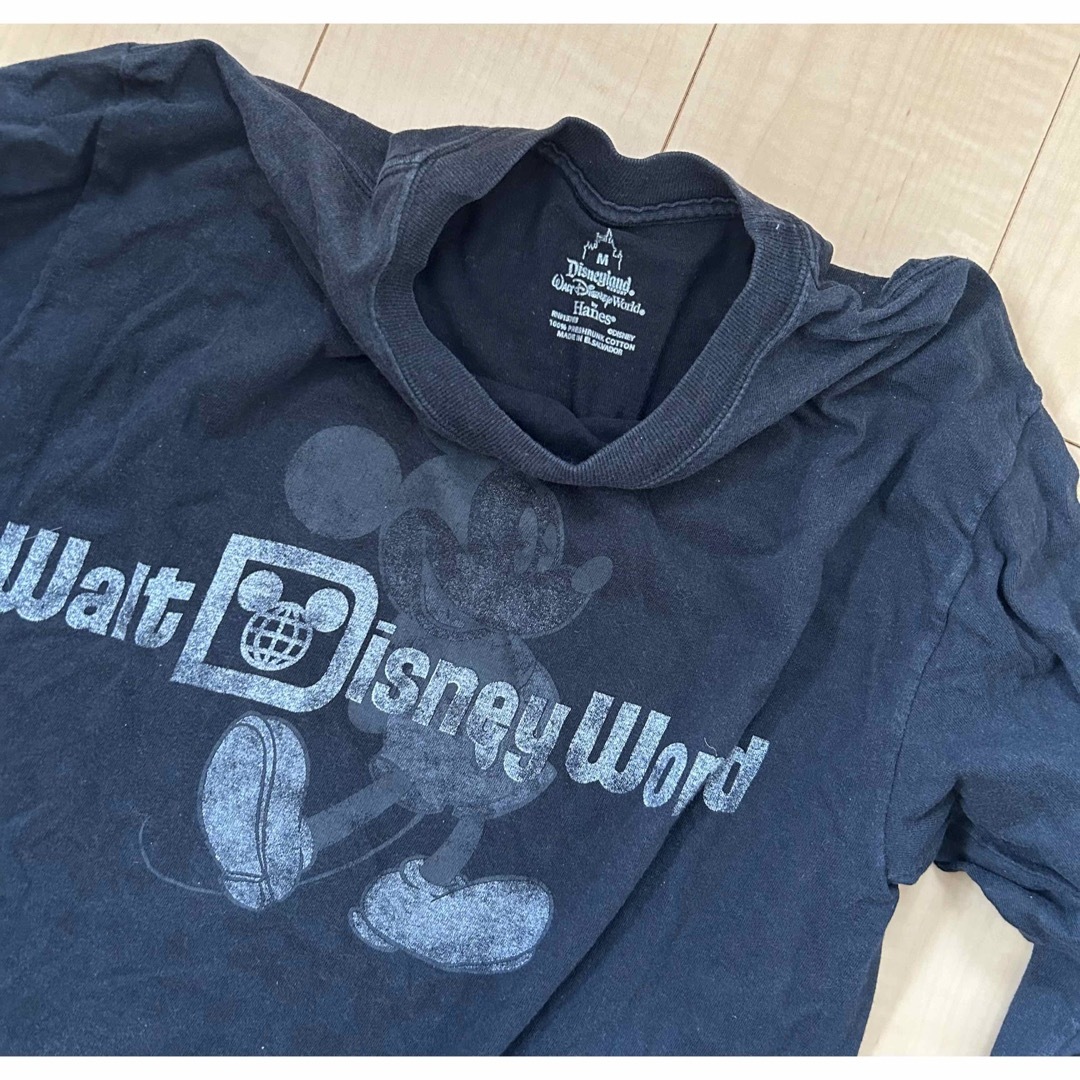 Disney - ディズニーワールド Tシャツ ロゴ wdw ミッキー レトロ 黒