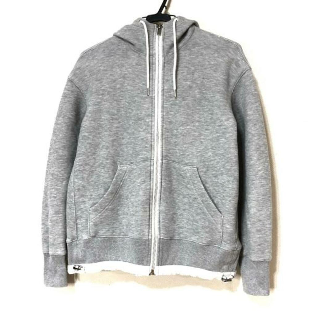 値下 nike sacai タグ付き新品 gray パーカー　Sサイズ