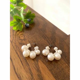 Ron Herman - ピアス③ *アンティークピアス*大粒 パール フープ