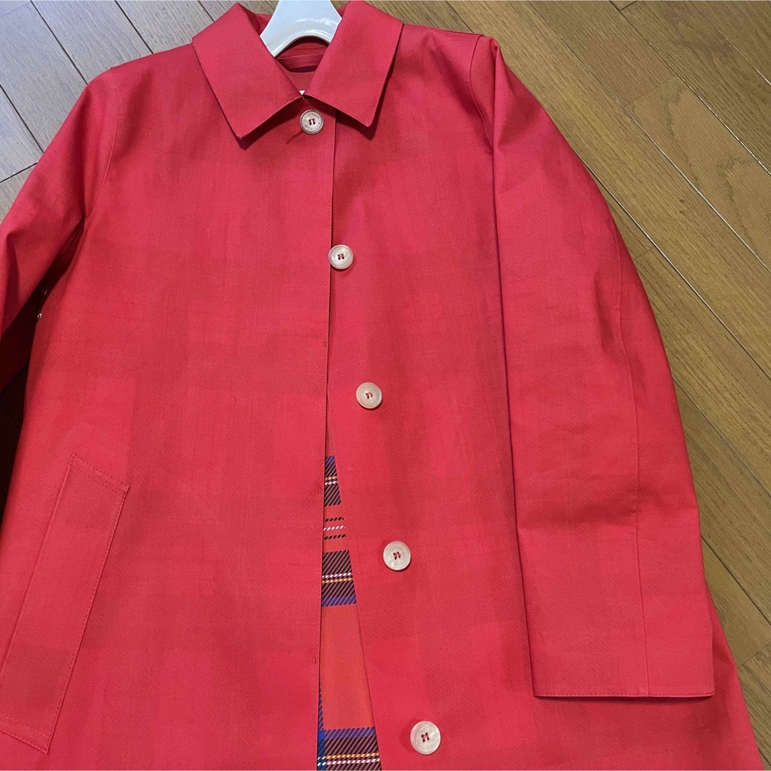 MACKINTOSH - ⚫︎Mackintoshマッキントッシュ赤裏地チェックゴム引き MACKINTOSH - ⚫︎Mackintoshマッキントッシュ赤裏地チェックゴム引き