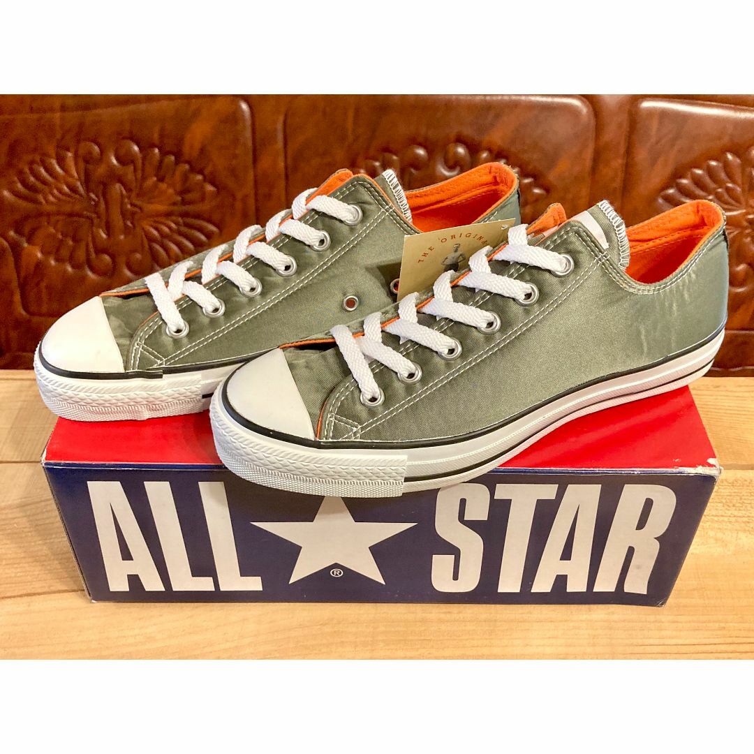 CONVERSE(コンバース)の★90s!レア!コンバース オールスターナイロン 緑 26 ビンテージ 238★ メンズの靴/シューズ(スニーカー)の商品写真