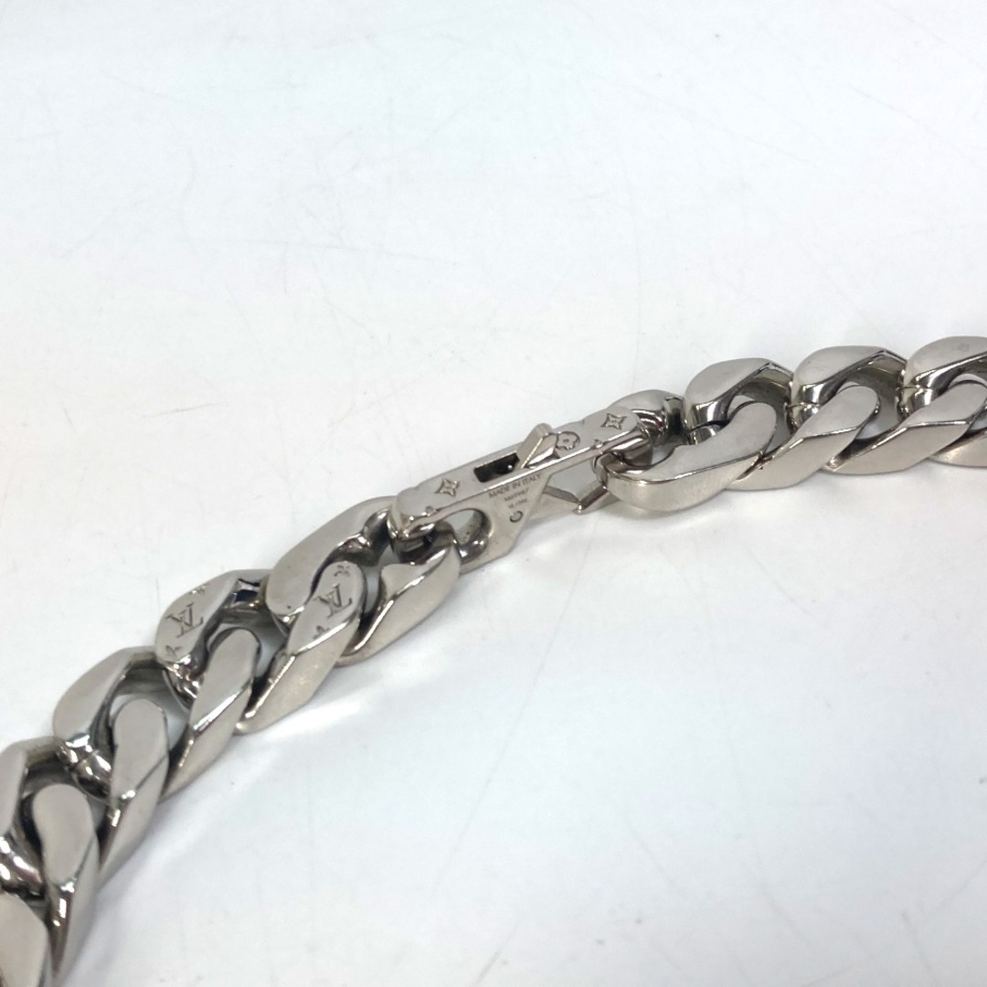 【ABランク】LOUIS VUITTON ルイヴィトン CHAIN LINKS LVチェーンリンクス ネックレス M69987 メタル シルバー メンズ モノグラム【ISEYA】