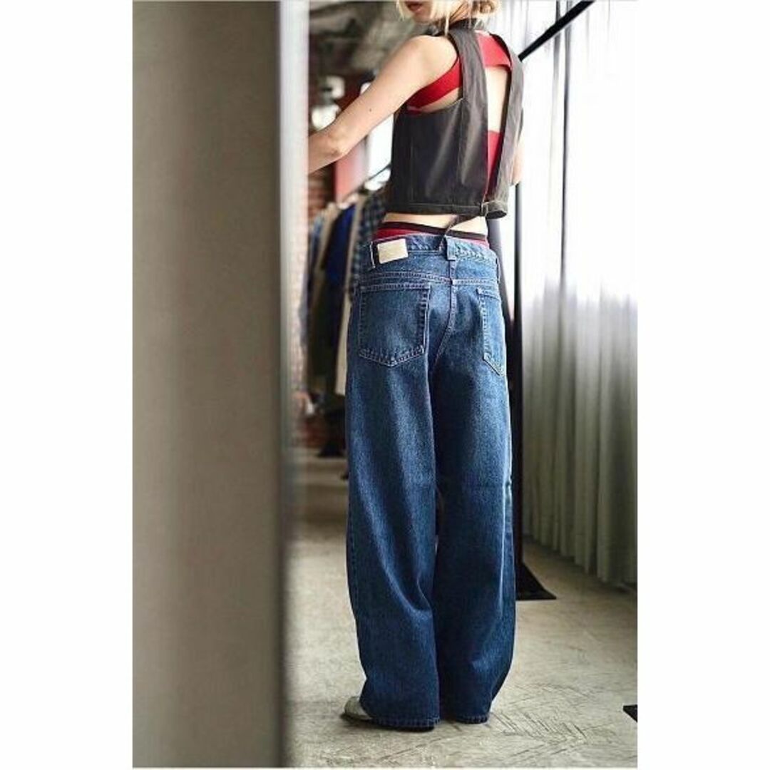 11/2限定値下　フミカウチダ　デニム WIDE TAPERED PANTS