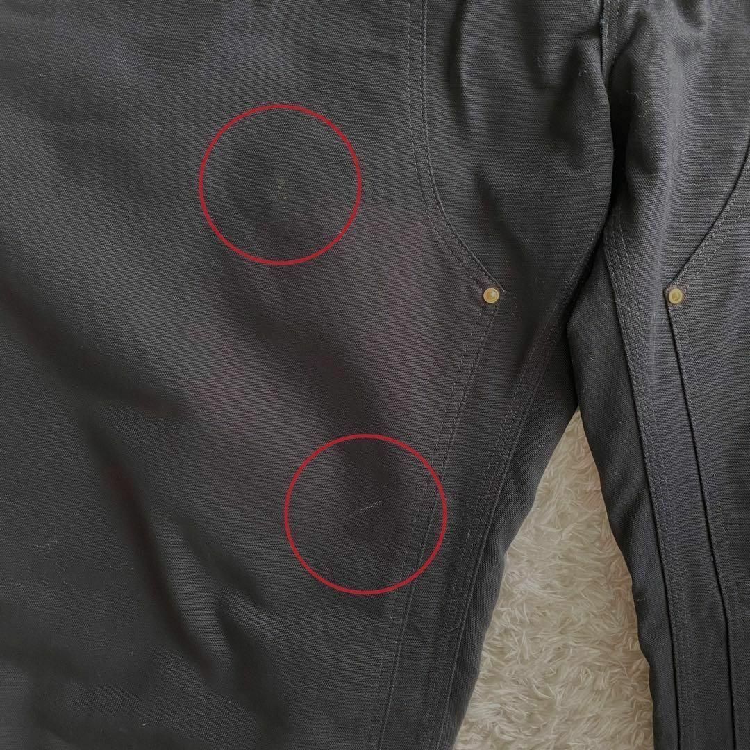 s carhartt カーハート ダブルニー USA製 極太バギー 黒