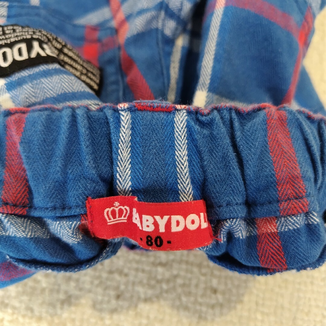BABYDOLL(ベビードール)のベビードール　長ズボン　チェック　80 キッズ/ベビー/マタニティのベビー服(~85cm)(パンツ)の商品写真