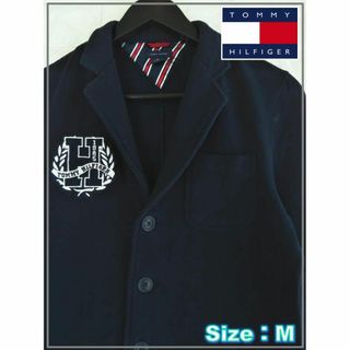 トミーヒルフィガー(TOMMY HILFIGER)のTOMMY HILFIGER トミーヒルフィガー 濃紺ブレザー M 2445(テーラードジャケット)