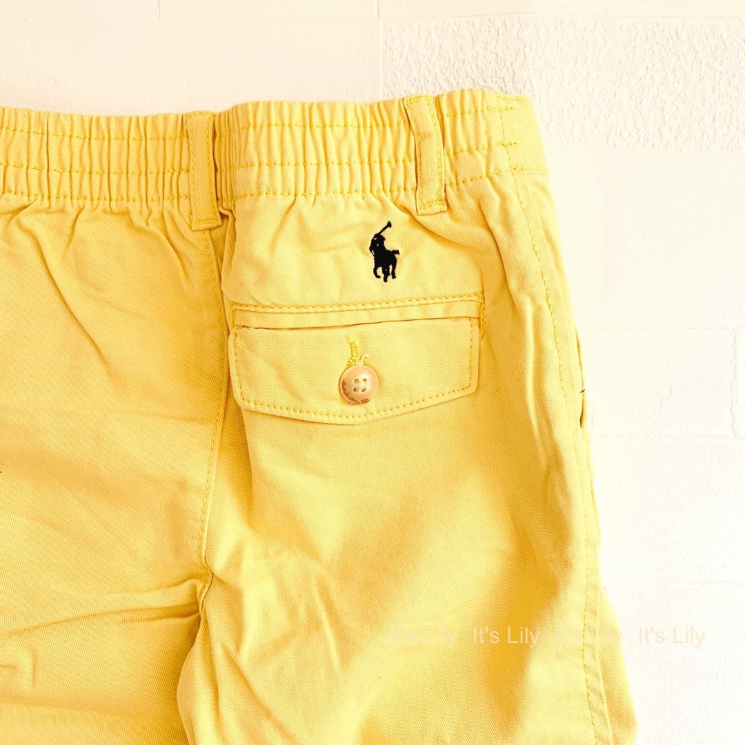 Ralph Lauren - 12m80cm 青白Gチェックポプリンシャツ＆黄色チノパンツ ...