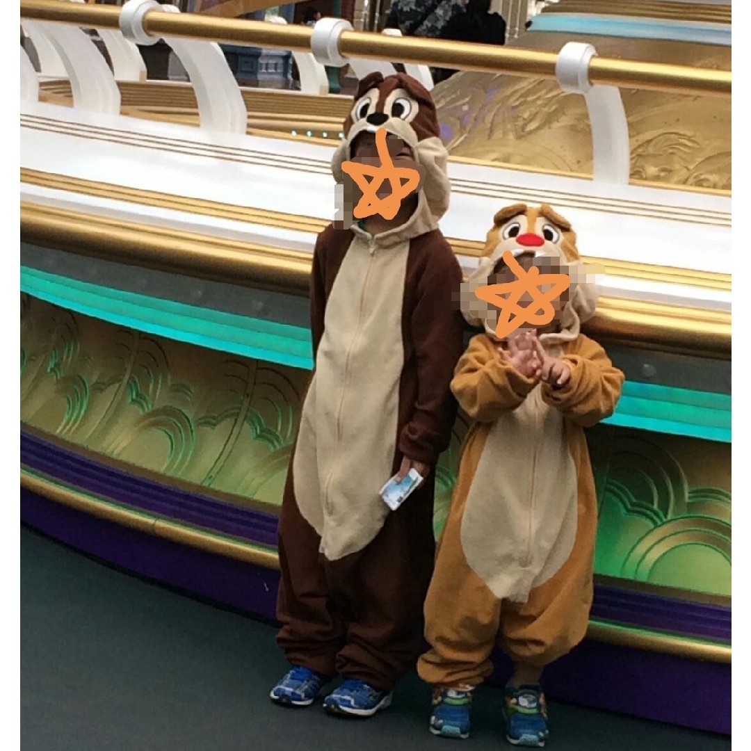 Disney(ディズニー)のチップとデール　子ども　コスチューム　着ぐるみ　ハロウィン　コスプレ　仮装　衣装 エンタメ/ホビーのコスプレ(衣装)の商品写真