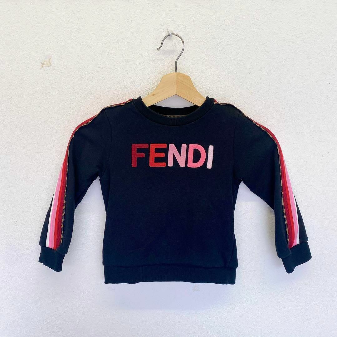 FENDI - 2565美品数回FENDI フェンディ 定価7.5万キッズ ロゴ