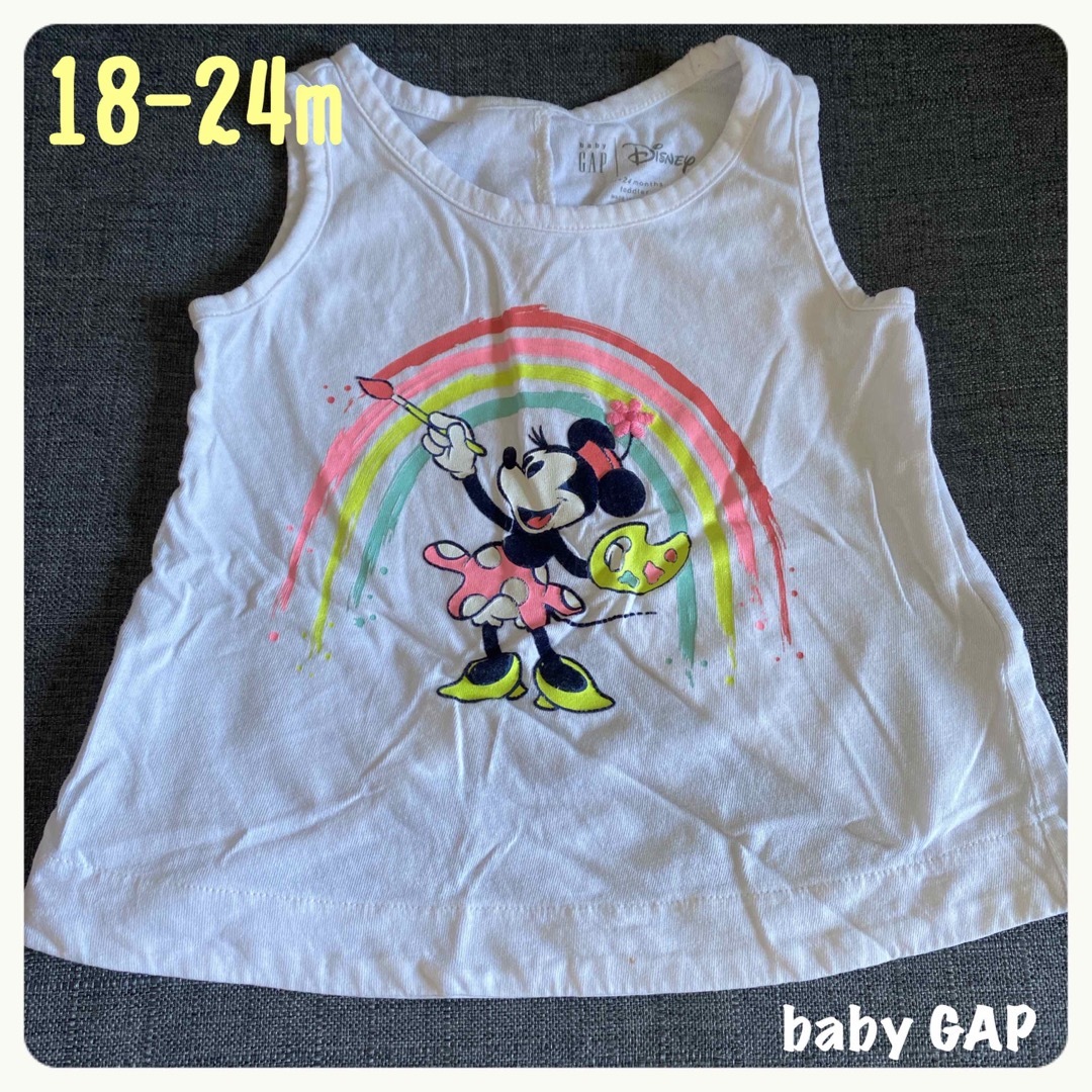 babyGAP(ベビーギャップ)のディズニー ミニーちゃん　タンクトップ GAP ギャップ　18-24m 80 キッズ/ベビー/マタニティのベビー服(~85cm)(タンクトップ/キャミソール)の商品写真