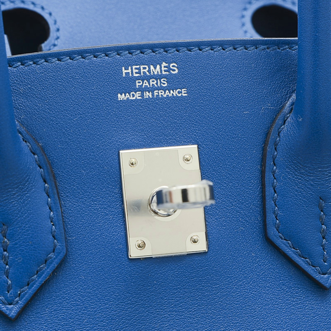 Hermes - エルメス バーキン25 スイフト ブルーフランス シルバー金具