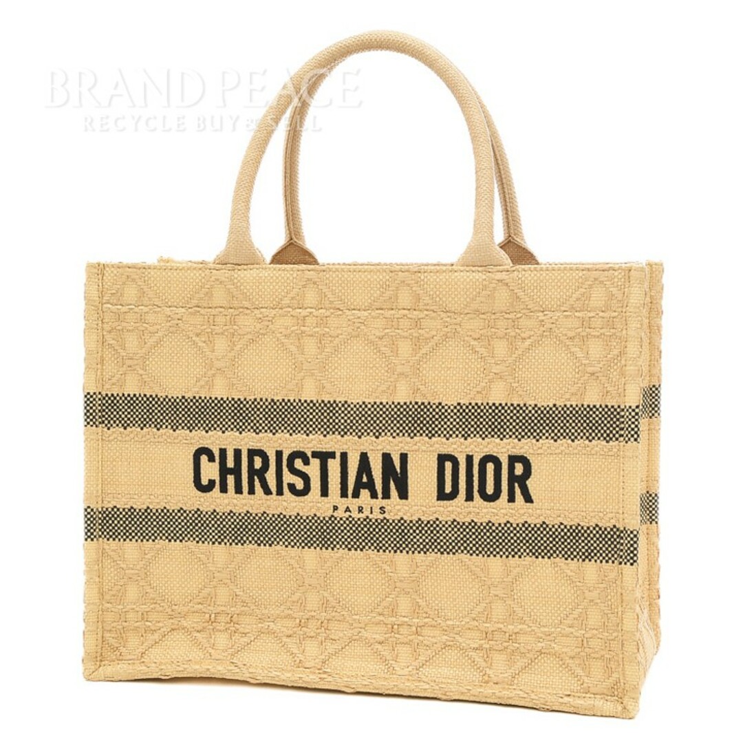 Dior - ディオール ブックトート ミディアム トートバッグ ラフィア
