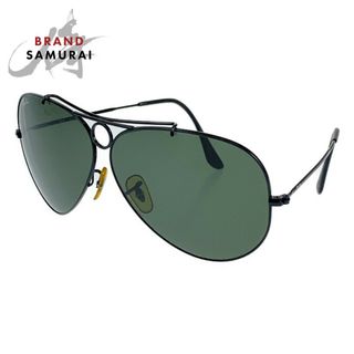 レイバン(Ray-Ban)のRay-Ban レイバン シューター ブラック 黒 グリーン 緑 メタル RB3292 002 62□09 サングラス メガネ 度なし メンズ 403418 【中古】(サングラス/メガネ)