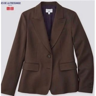 ユニクロ(UNIQLO)の【美品】ユニクロ　INES DE LA FRESSANGEコラボセットアップ　L(テーラードジャケット)