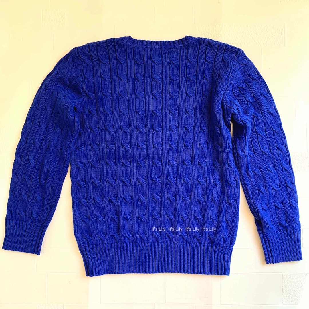 3t100cm ロイヤルブルー　CCセーター　黄色ポニー ラルフローレンキッズ/ベビー/マタニティ