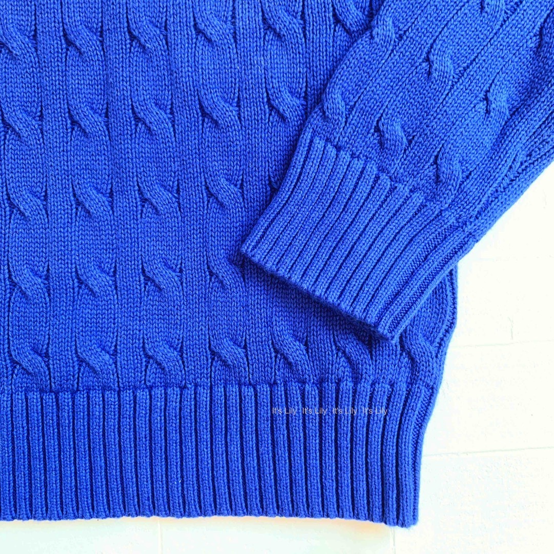 3t100cm ロイヤルブルー　CCセーター　黄色ポニー ラルフローレンキッズ/ベビー/マタニティ