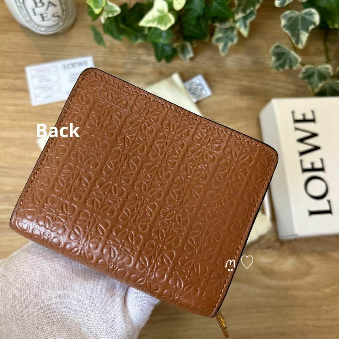 LOEWE ロエベ リピート コンパクト ジップ ウォレット 2つ折り財布 - 財布