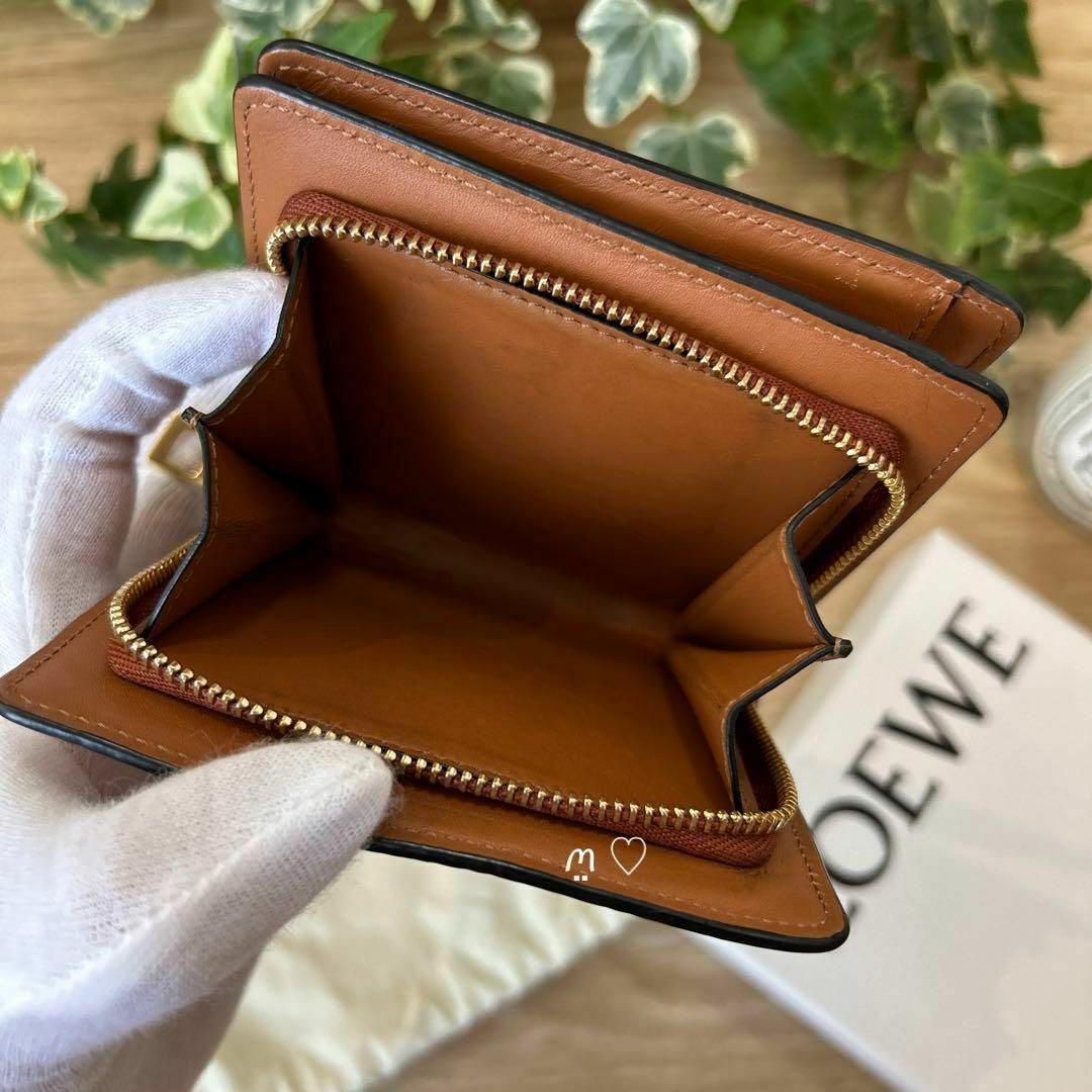 LOEWE - LOEWE ロエベ リピートアナグラム コンパクトジップウォレット