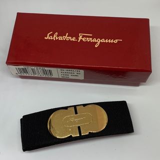 サルヴァトーレフェラガモ(Salvatore Ferragamo)のSalvatore Ferragamo フェラガモ バレッタ  ブラック(バレッタ/ヘアクリップ)