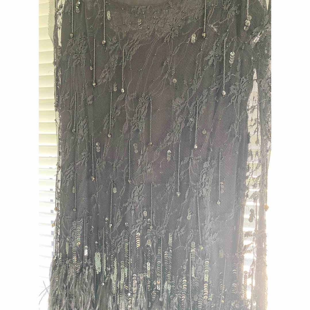BeBe(ベベ)のべべ　ブラック　キラキラ　ワンピース　ドレス レディースのワンピース(ひざ丈ワンピース)の商品写真