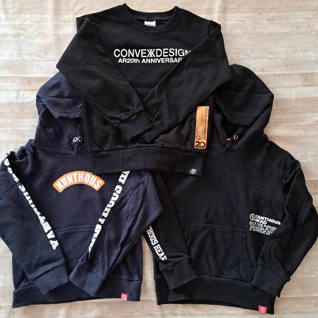CONVEX(コンベックス)のCONVEX トレーナー XD パーカー ブラック ネイビー 120（130） キッズ/ベビー/マタニティのキッズ服男の子用(90cm~)(Tシャツ/カットソー)の商品写真