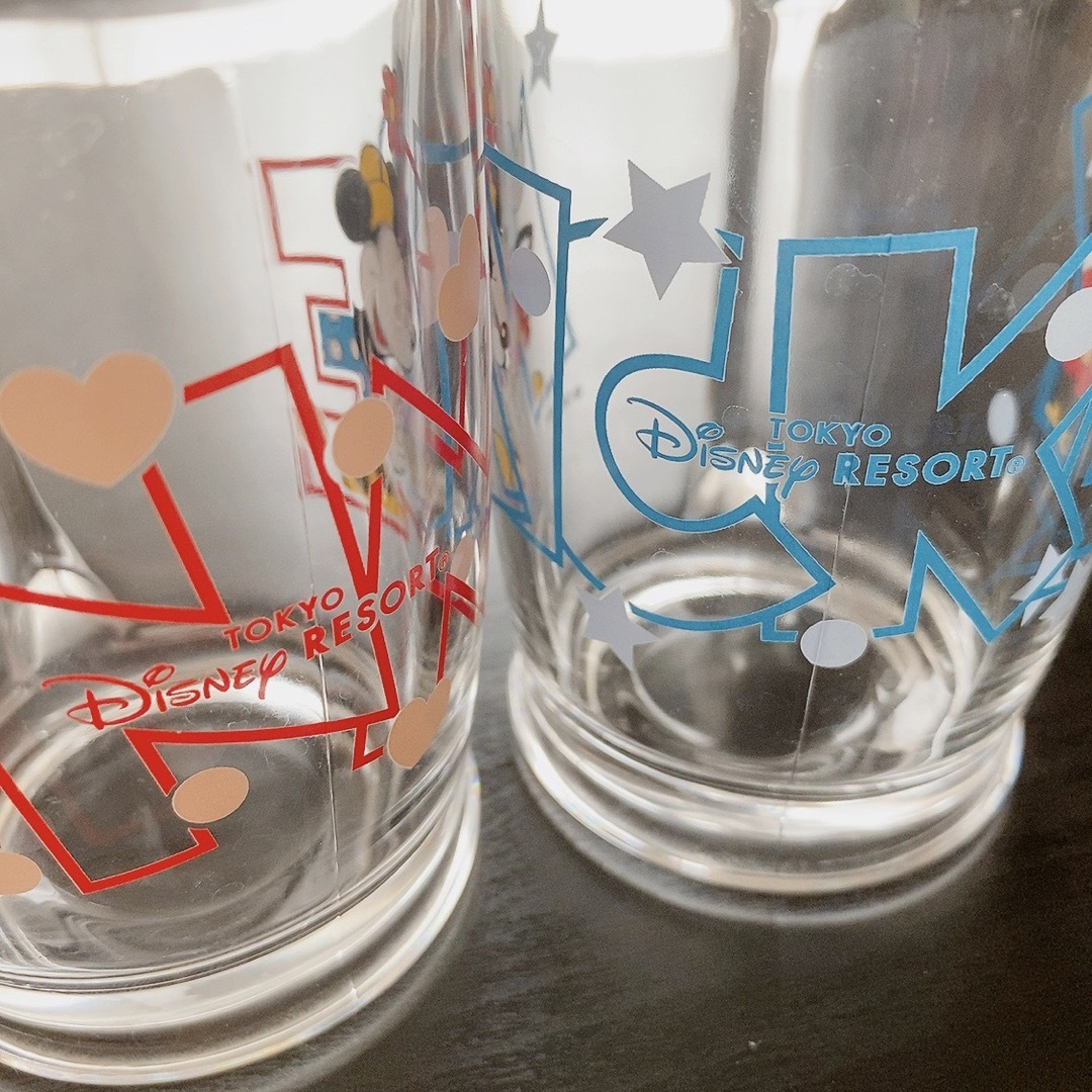 Disney(ディズニー)のディズニー ミッキー&ミニーペア /ガラス製 マグカップ ビアジョッキ インテリア/住まい/日用品のキッチン/食器(グラス/カップ)の商品写真