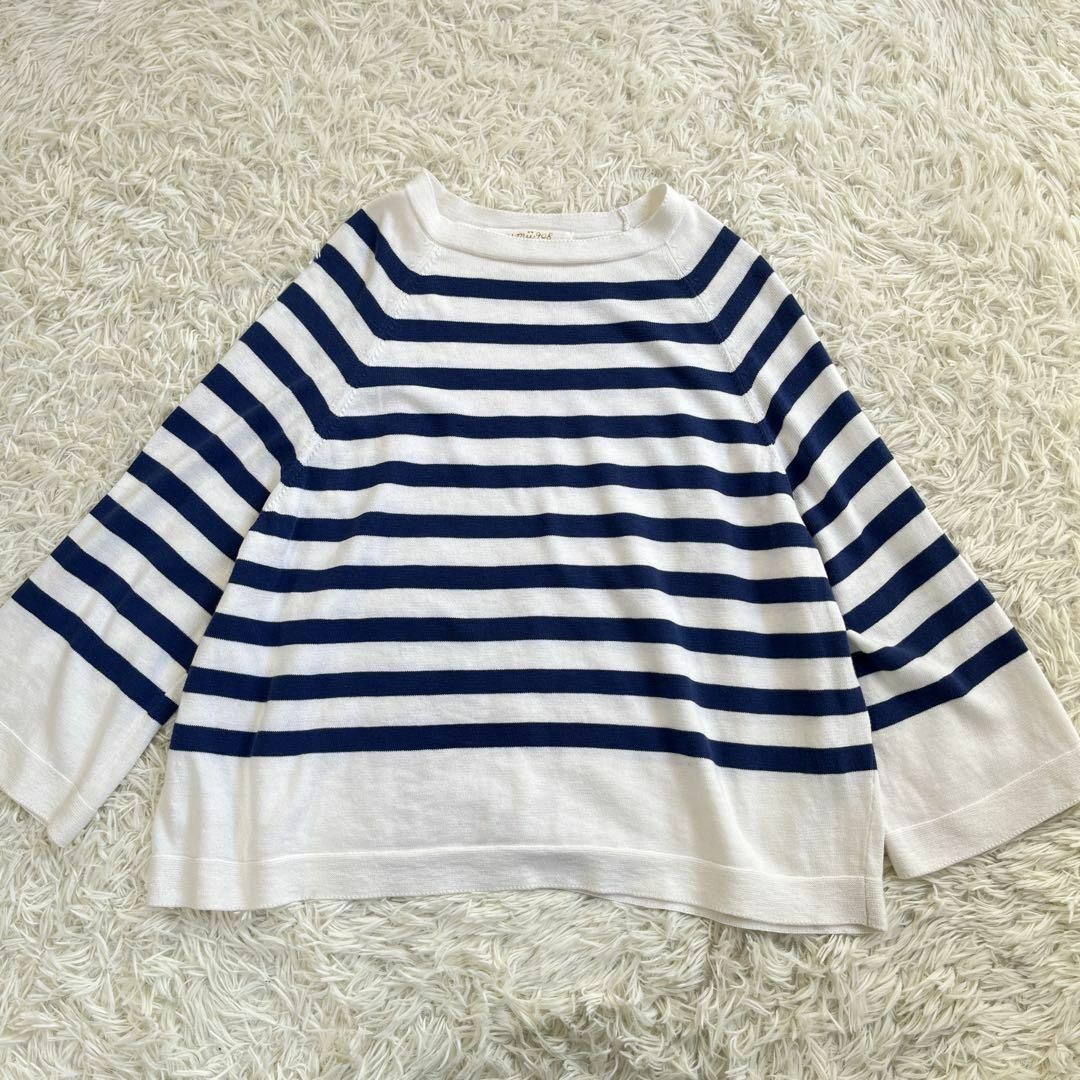 美品】45R KURASI ニットセーター カットソー 暮らし ヘンリーネック