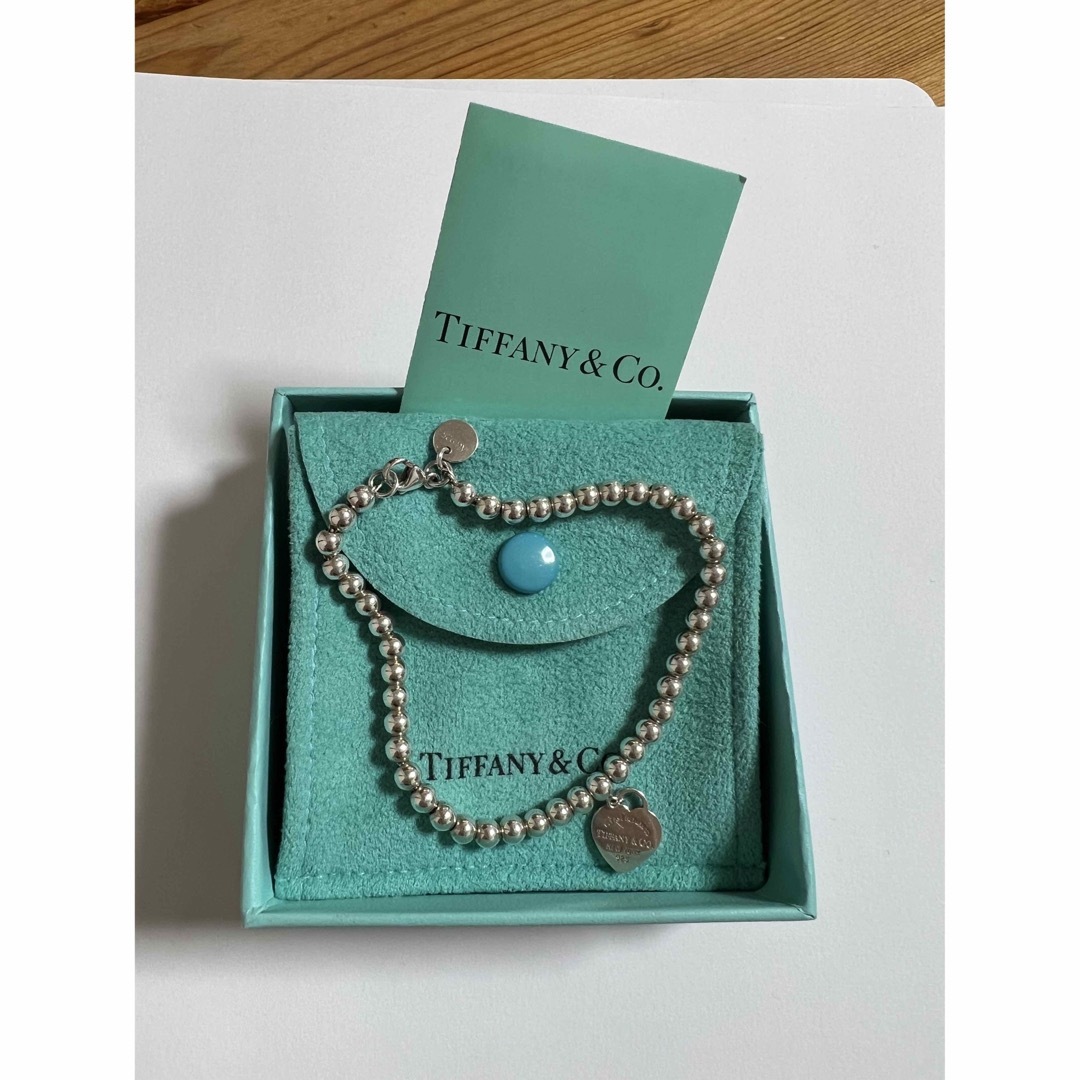 Tiffany & Co. - ティファニー ブルーハート タグ ビーズ ブレスレット