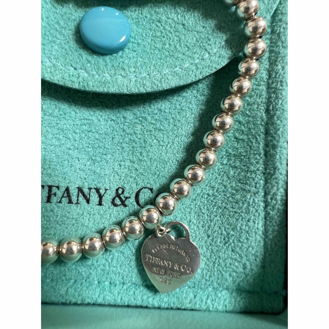 Tiffany & Co. - ティファニー ブルーハート タグ ビーズ ブレスレット