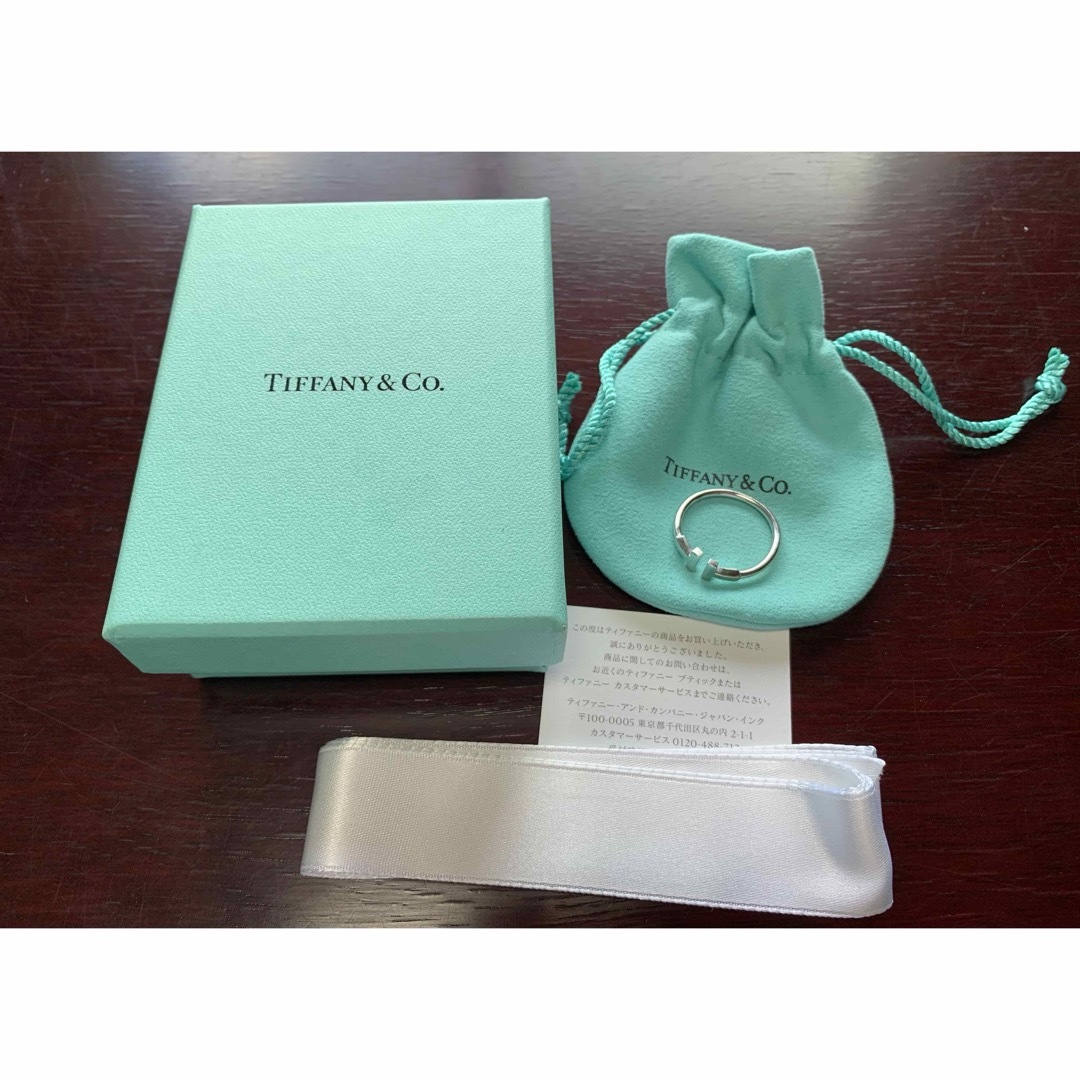 Tiffany & Co.(ティファニー)のティファニー Tワイヤーリング　18kホワイトゴールド　US9.5 20号 レディースのアクセサリー(リング(指輪))の商品写真